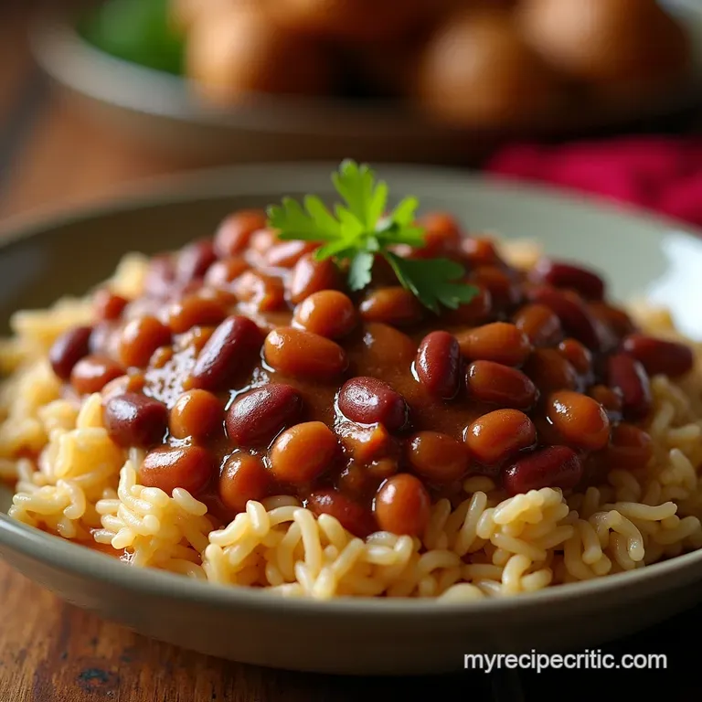 SlowSimmered Soul Authentic Copycat Popeyes Red Beans and Rice presentation