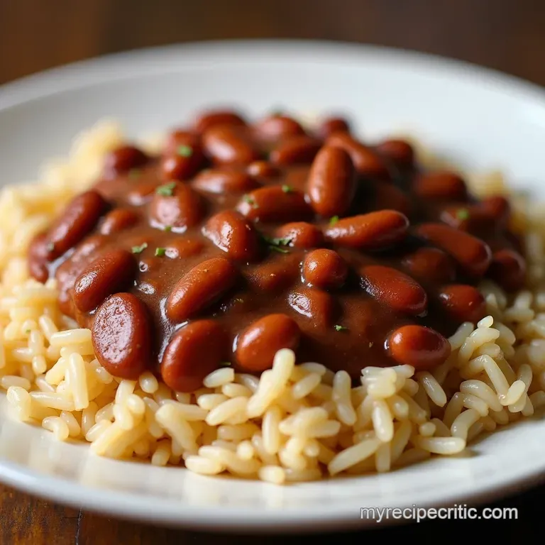 Authentic Copycat Popeyes Red Beans and Rice Recipe