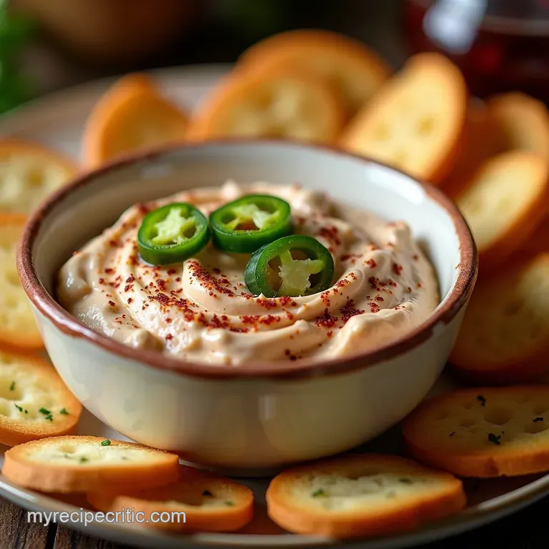 The Perfect Party Starter Sweet Spicy Cranberry Jalapeño Cream Cheese Dip presentation