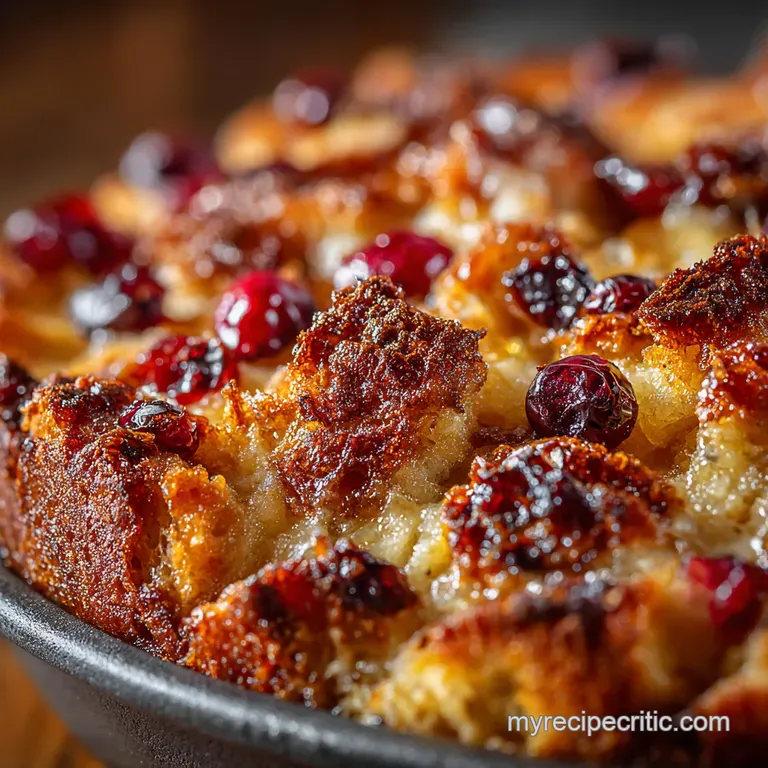 Cranberry Orange Christmas Morning Strata presentation