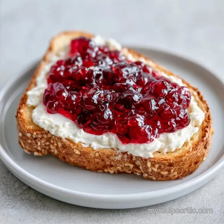 Cream Cheese Jelly Sandwich in 7 Minutes