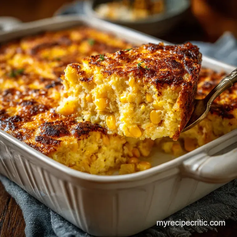 Corn Pudding: the Ultimate Creamy Baked Comfort presentation