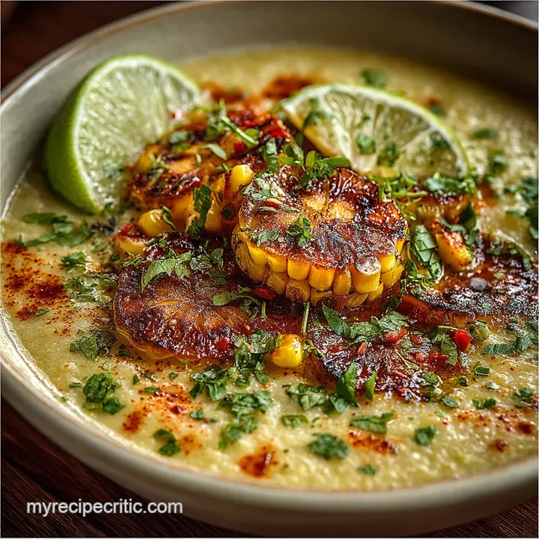 Sunshine in a Bowl Creamy Charred Mexican Street Corn Soup Recipe