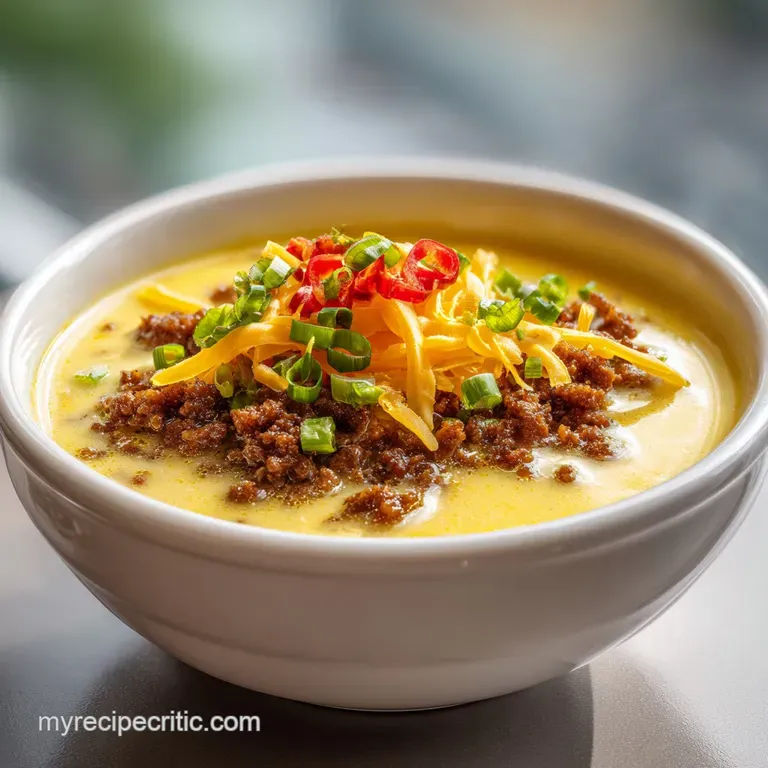 Cheeseburger Soup: Hearty and Creamy