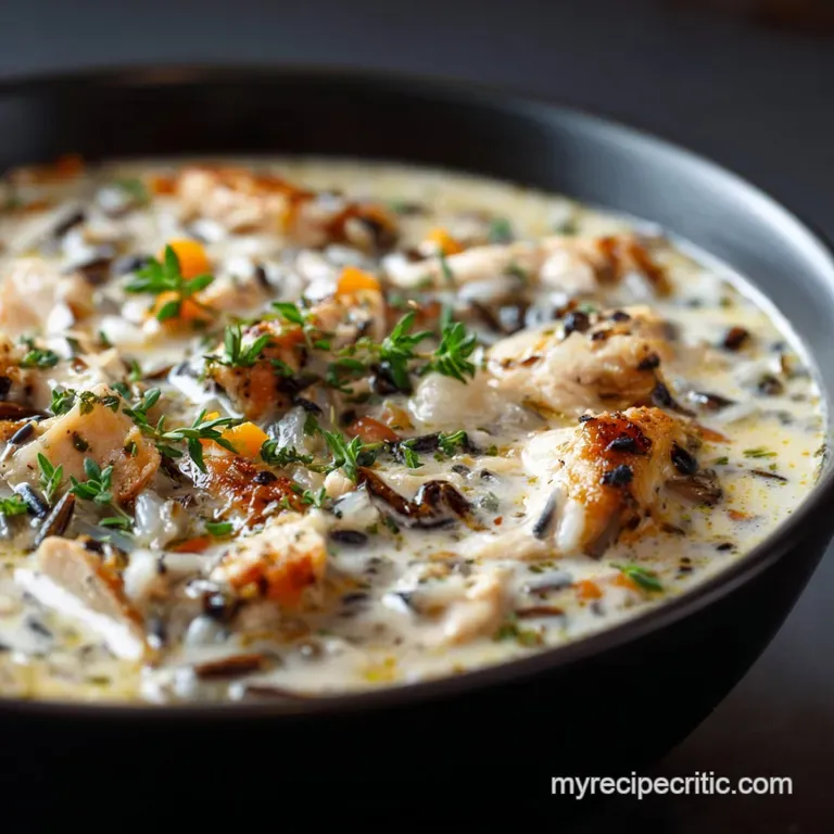 Chicken and Wild Rice Soup: the Ultimate Creamy Warmer presentation