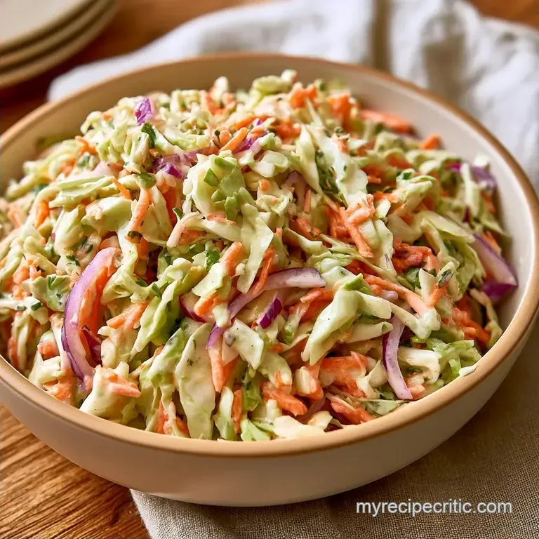 Creamy Coleslaw with Shredded Carrots