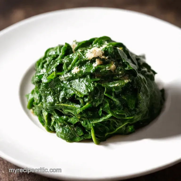 Creamy Dreamy Garlic Spinach