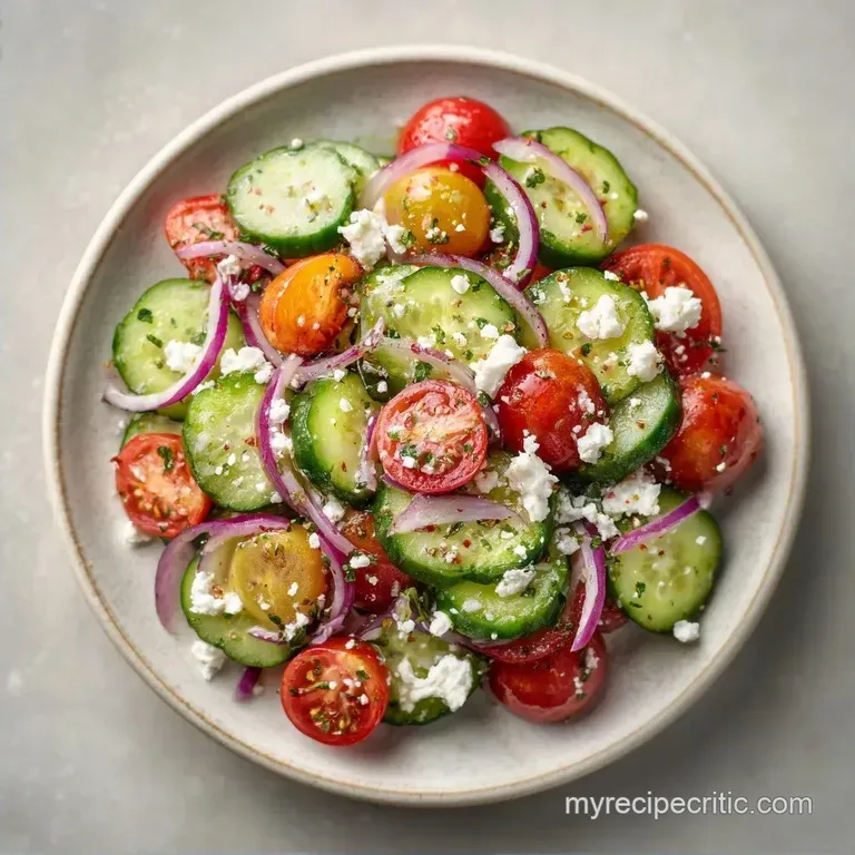 Creamy Feta Cucumber Salad: Fresh and Velvety