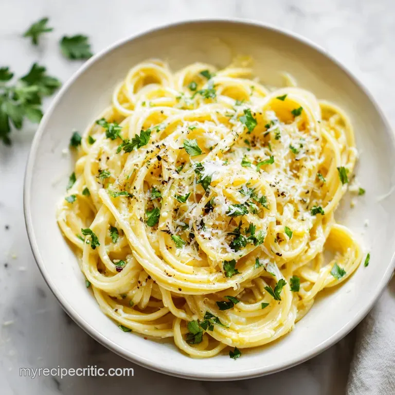 Creamy Garlic Pasta: Silky and Glossy