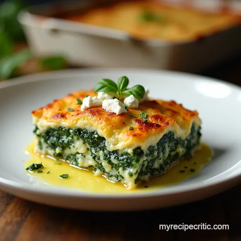 Creamy Spinach Feta Casserole A Taste of the Aegean