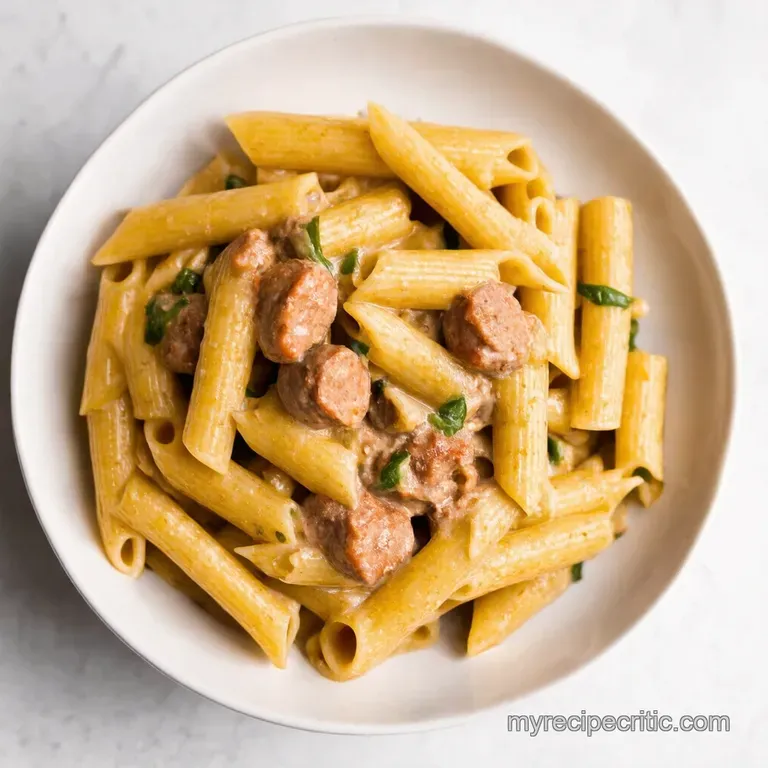 Creamy Tomato Italian Sausage Pasta