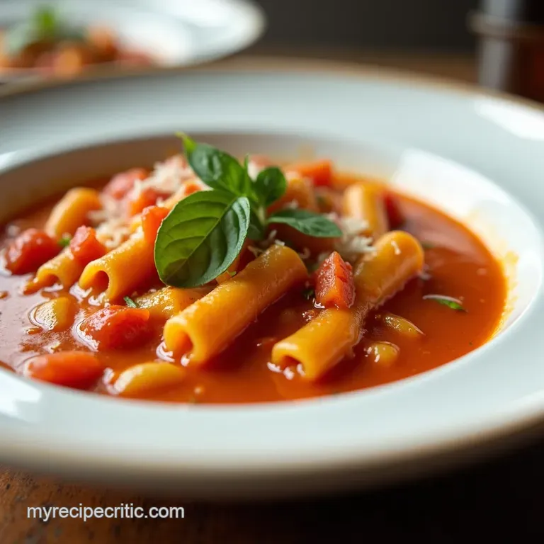 Creamy Tomato Soup Pasta A GrownUp Comfort Classic