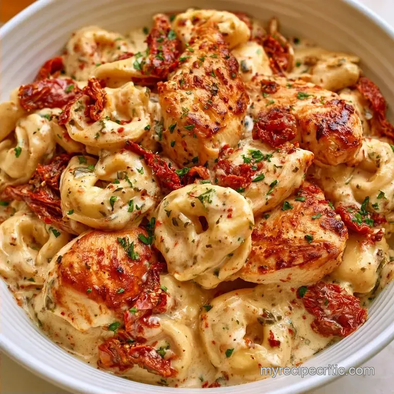 One-Pot Tuscan Chicken Tortellini