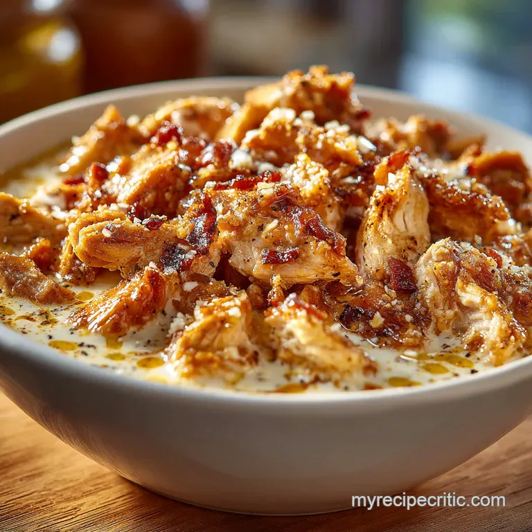 Creamy White Chicken Chili presentation