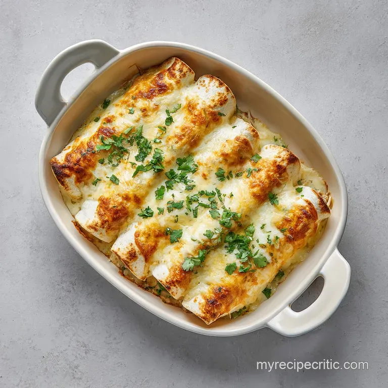 White Chicken Enchiladas: Creamy and Restaurant-Quality