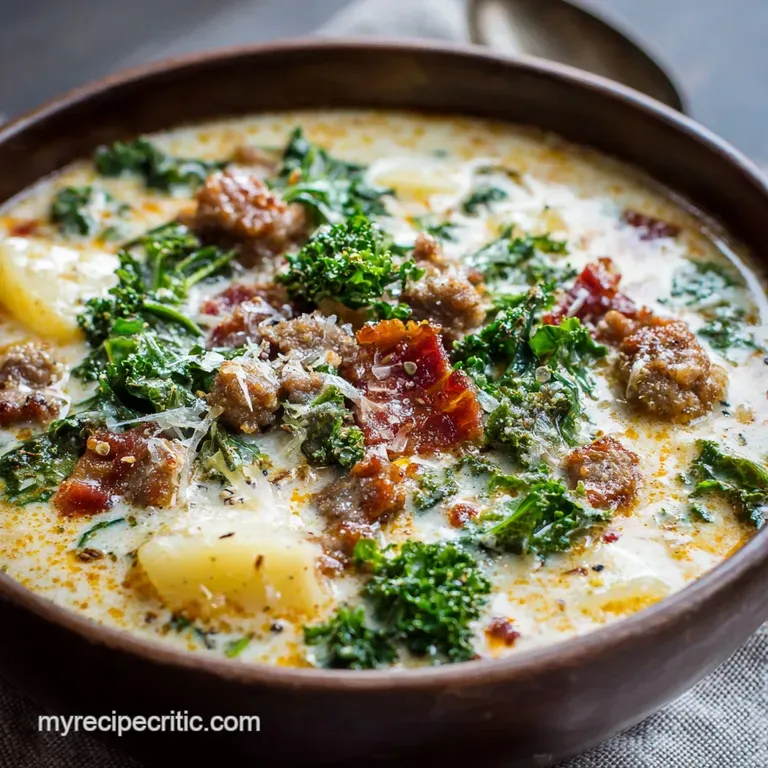 Creamy Sausage Potato and Kale Zuppa Toscana