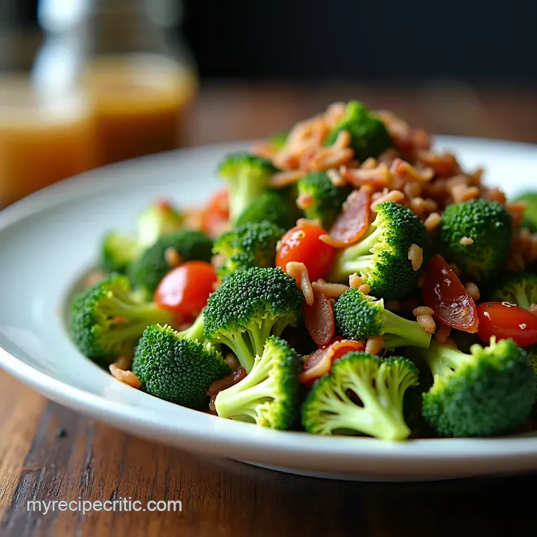Crisp Crunchy Broccoli Salad with BaconDijon Vinaigrette