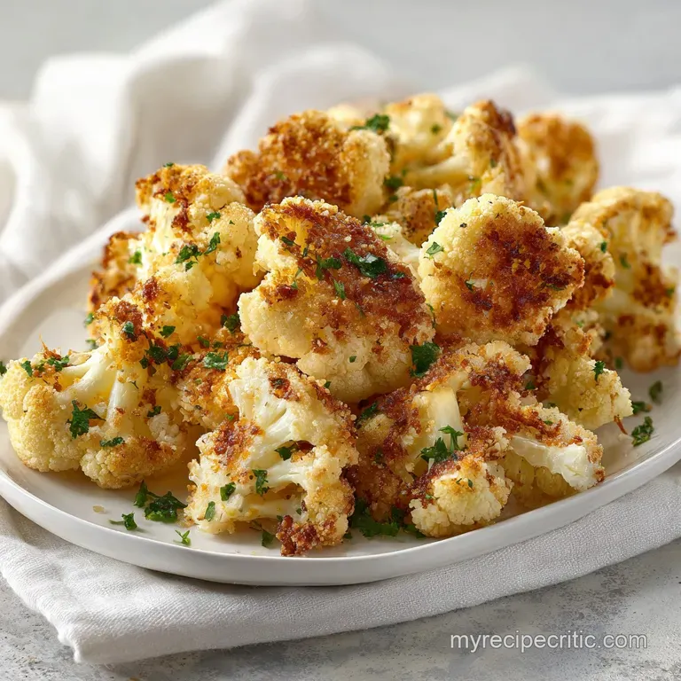 Crispy Parmesan Roasted Cauliflower: Shattering Crust