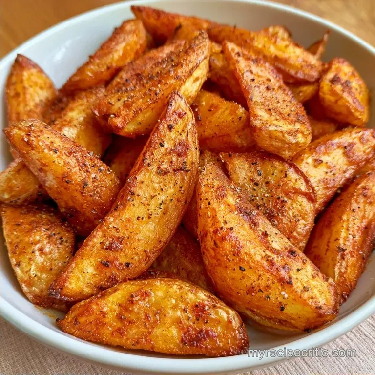 Crispy Potato Wedges: Smoky and Golden