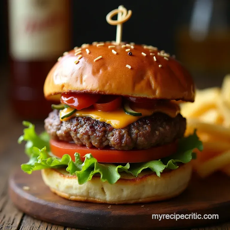 The Ultimate DinerStyle Smash Burger Cranky Crispy Edges ButterSoft Centre presentation