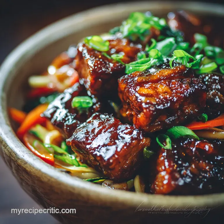 The Ultimate Crispy Tofu Vegan Teriyaki Noodle Bowl