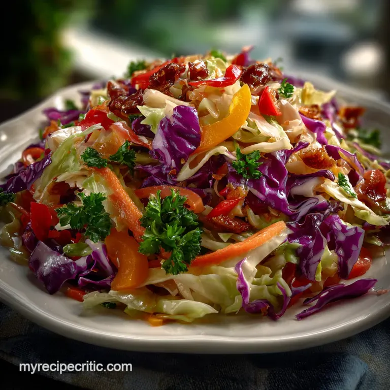 Crispy Cabbage Red Cabbage Salad: No Sog Ever
