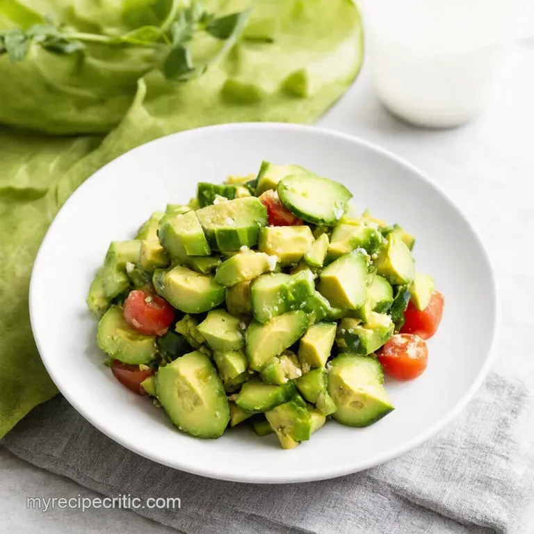 Cucumber Avocado Tomato Sunshine Salad