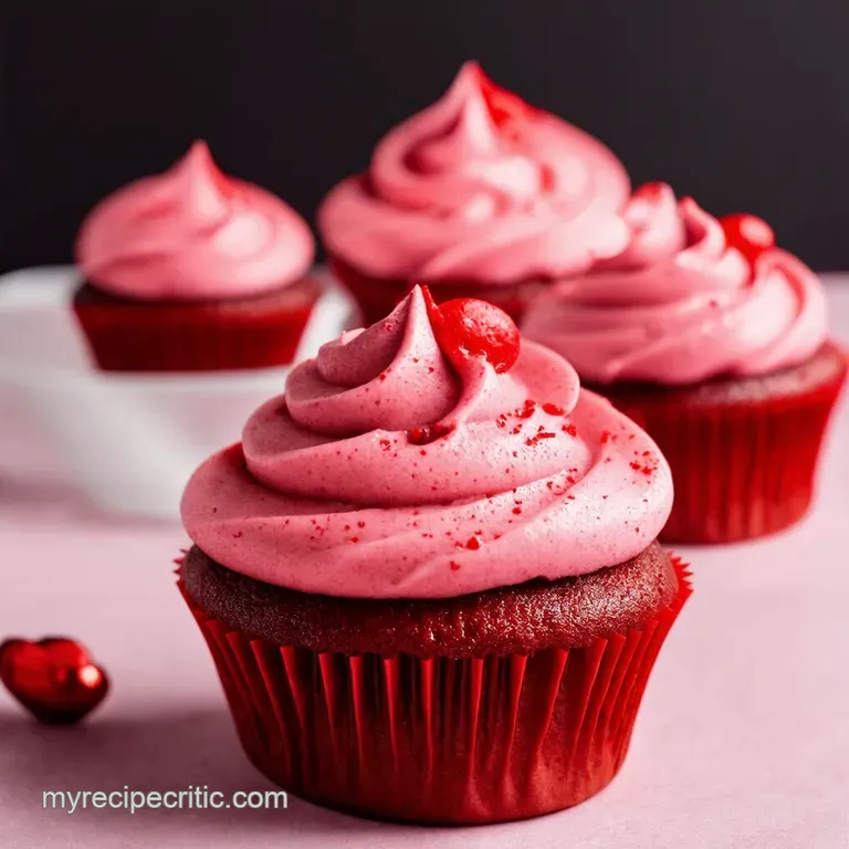 Cupids Kiss Red Velvet Cupcakes