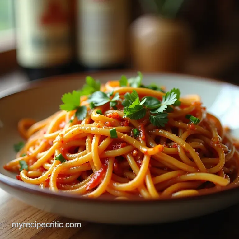 Dan Dan Noodles a Fiery Taste of Sichuan Street Food presentation