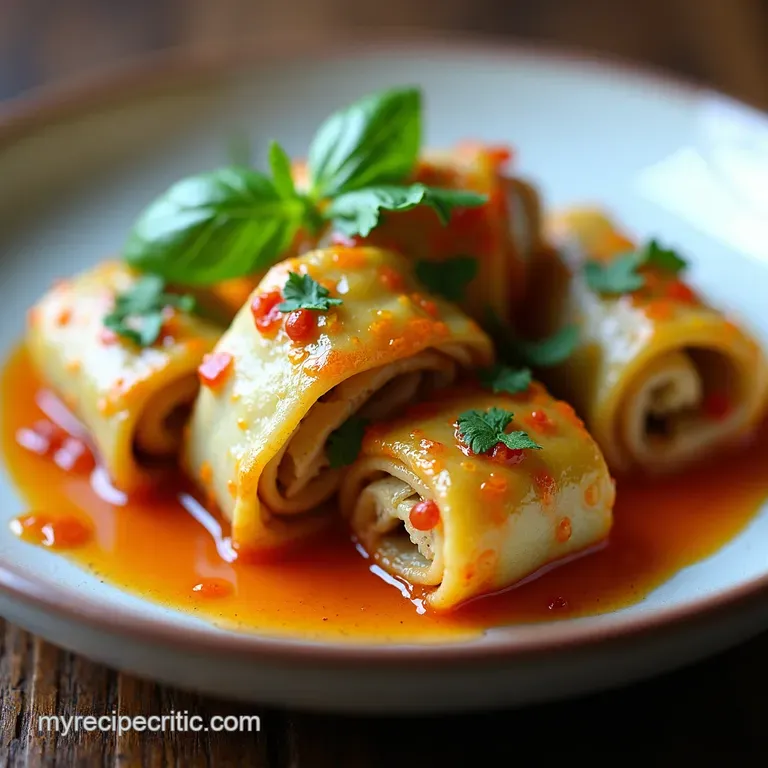 Deconstructed Cabbage Rolls with Creamy Dill Sauce