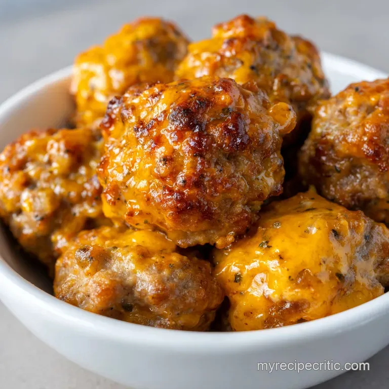Sausage Balls: the Ultimate Cheesy Recipe presentation