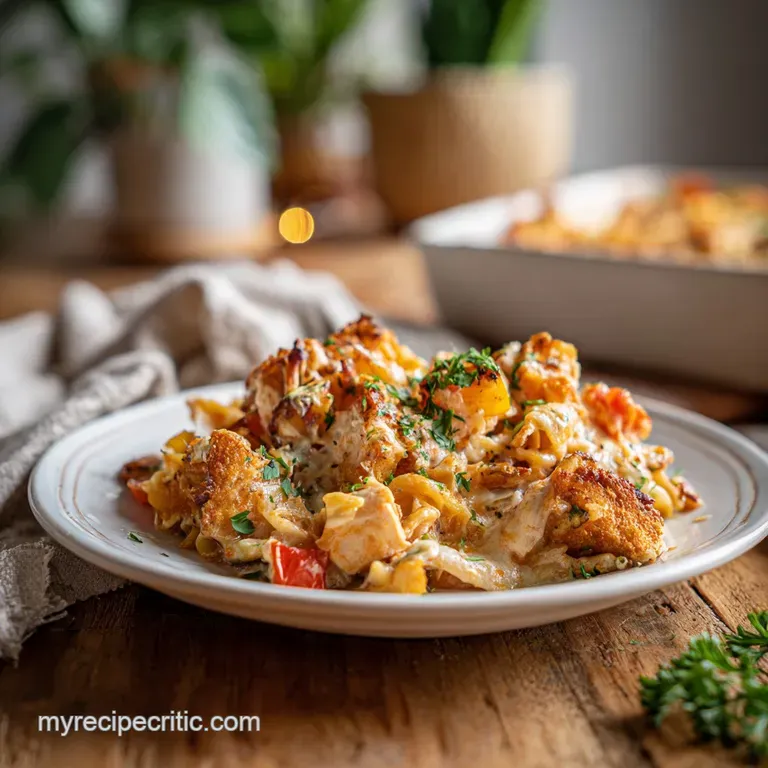 Easy Chicken Pasta Bake: Creamy and Cheesy