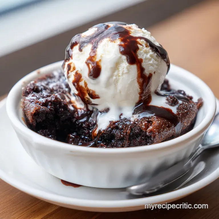 Elegant dessert plate with a chocolate treat dusted with cocoa powder and adorned with fresh raspberry and mint sprig.