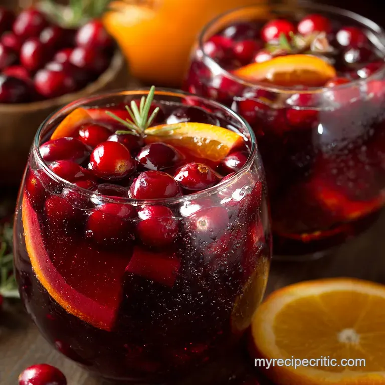 A Jolly Good Christmas Sangria Festive Cranberry Spiced Orange Punch