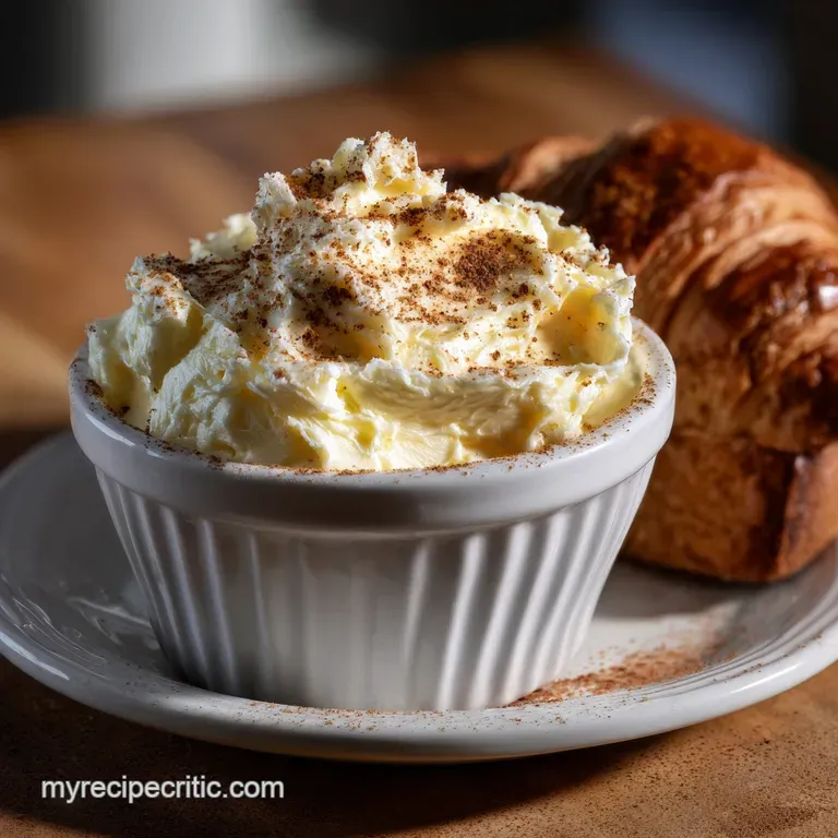 Elegant butter rosettes, lightly dusted with cinnamon, grace a wooden serving board alongside a stack of artisan bread sli...