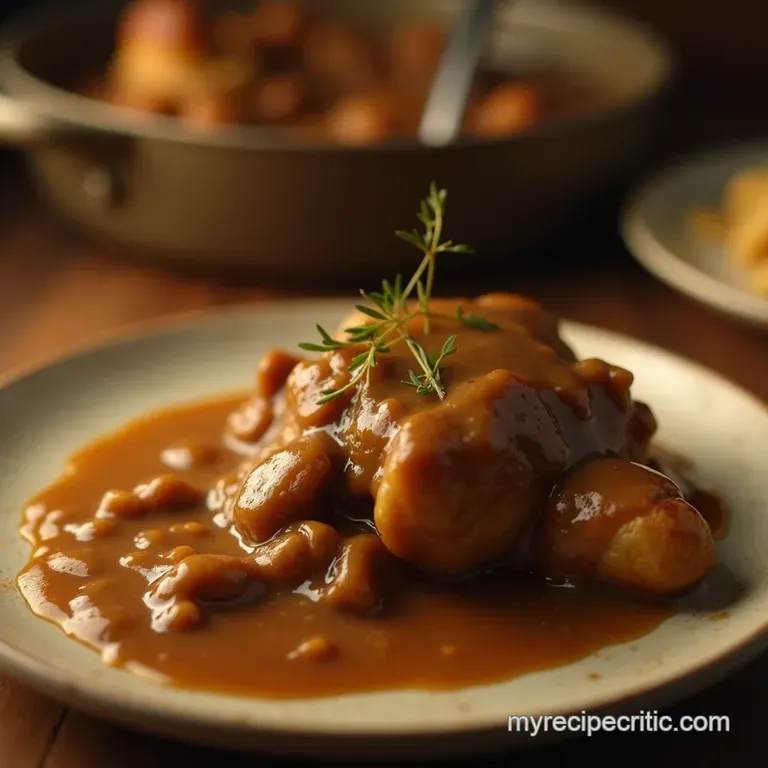 The Sunday Lunch Saviour Classic Rich Brown Gravy from Pan Drippings presentation