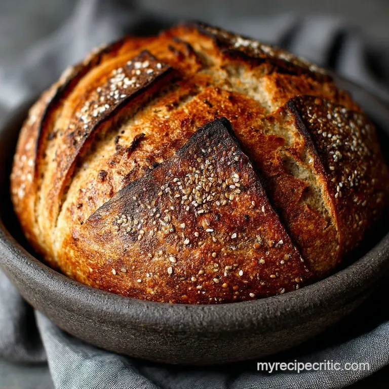 The Sunday Loaf Easy Noknead Caraway Rye Bread presentation