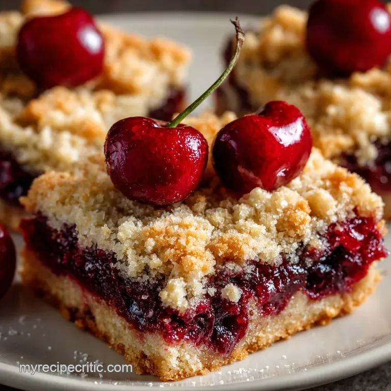 Cherry Pie Bars: The Easy Crumbly Shortbread Recipe