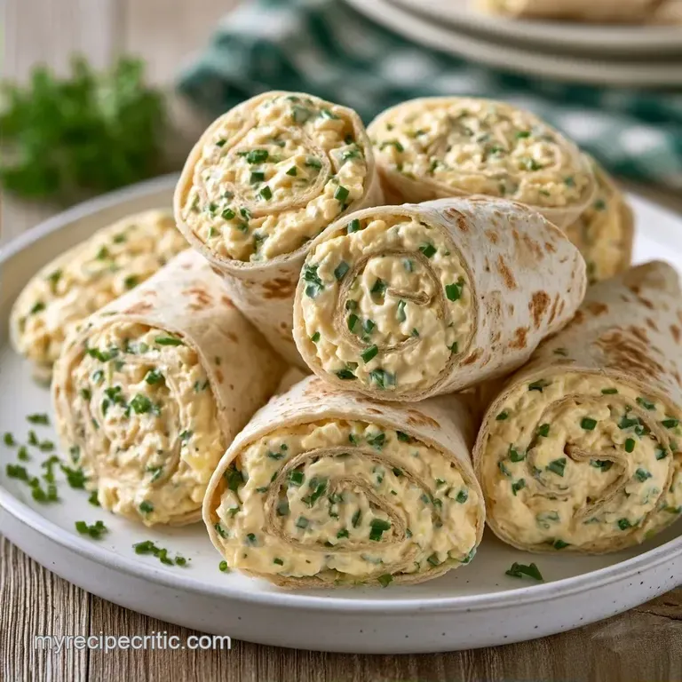 Egg Salad Pinwheels in 15 Minutes