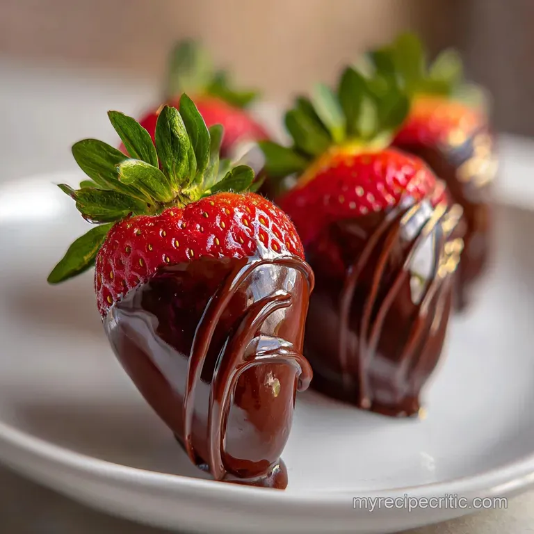 Elegant Chocolate Covered Strawberries Recipe