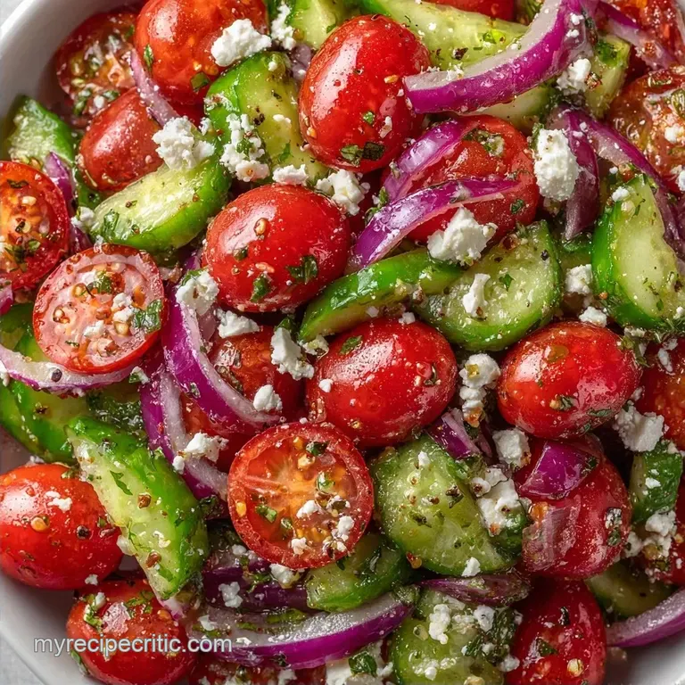 English Cucumber Tomato Salad: Crisp and Tangy