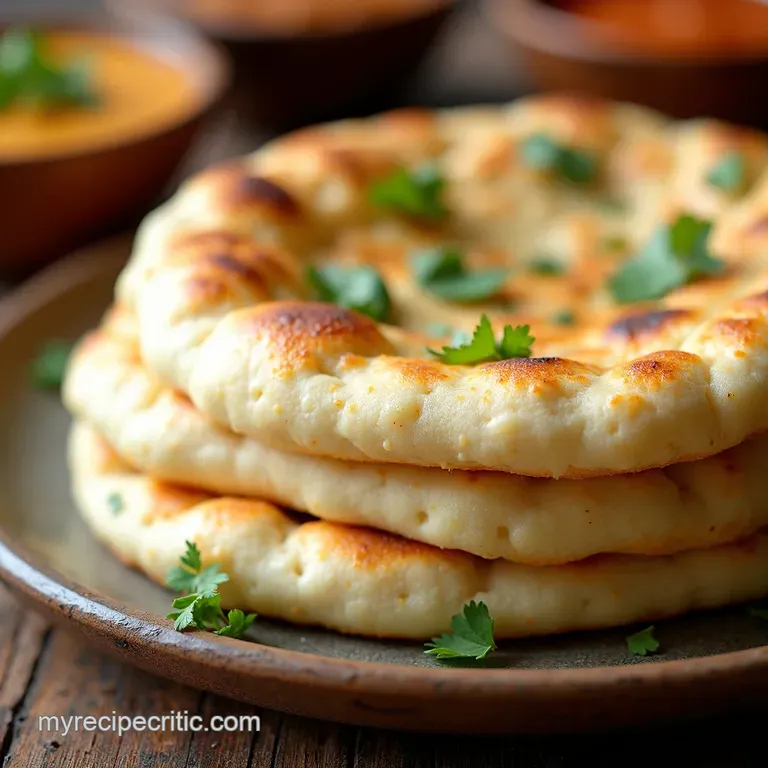 Fluffy Authentic Homemade Naan Bread