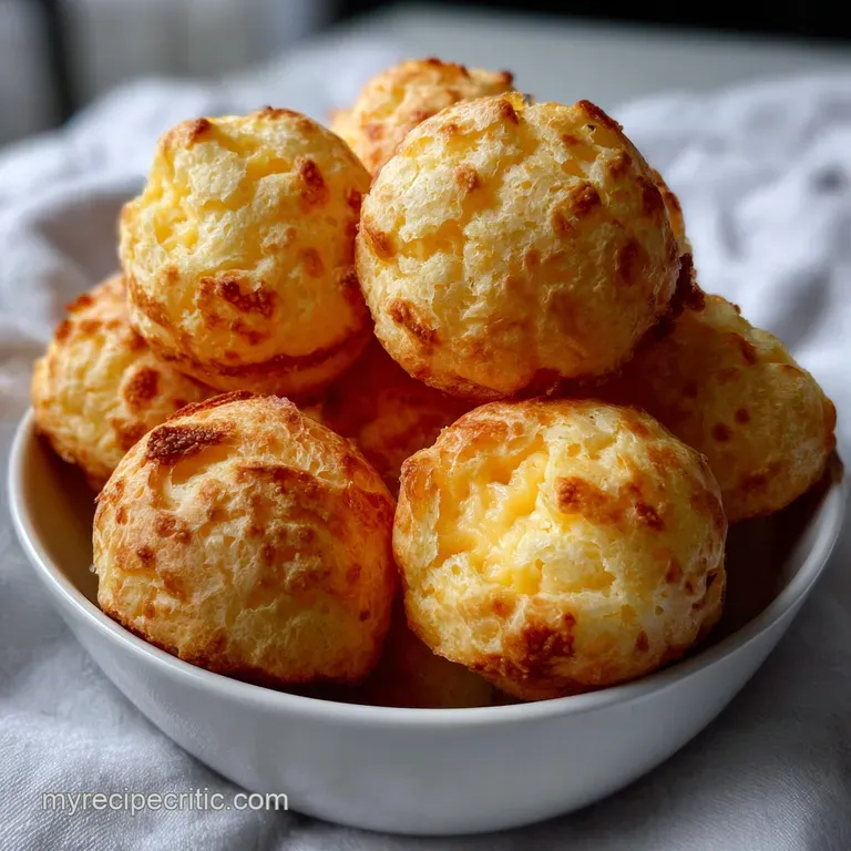 Fluffy Brazilian Cheese Bread (P&atilde;o De Queijo) Recipe presentation