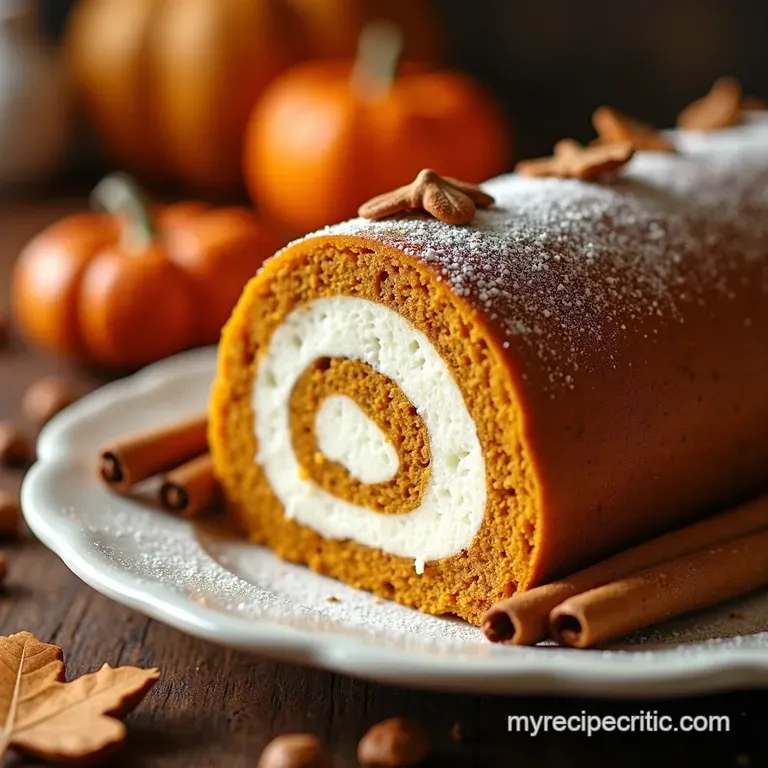 The Perfect Autumn Spiced Pumpkin Roll Light Fluffy and Foolproof presentation