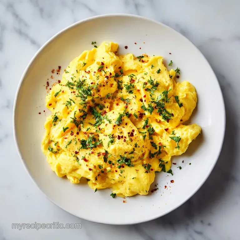 Scrambled Eggs: Silky Tender Curds