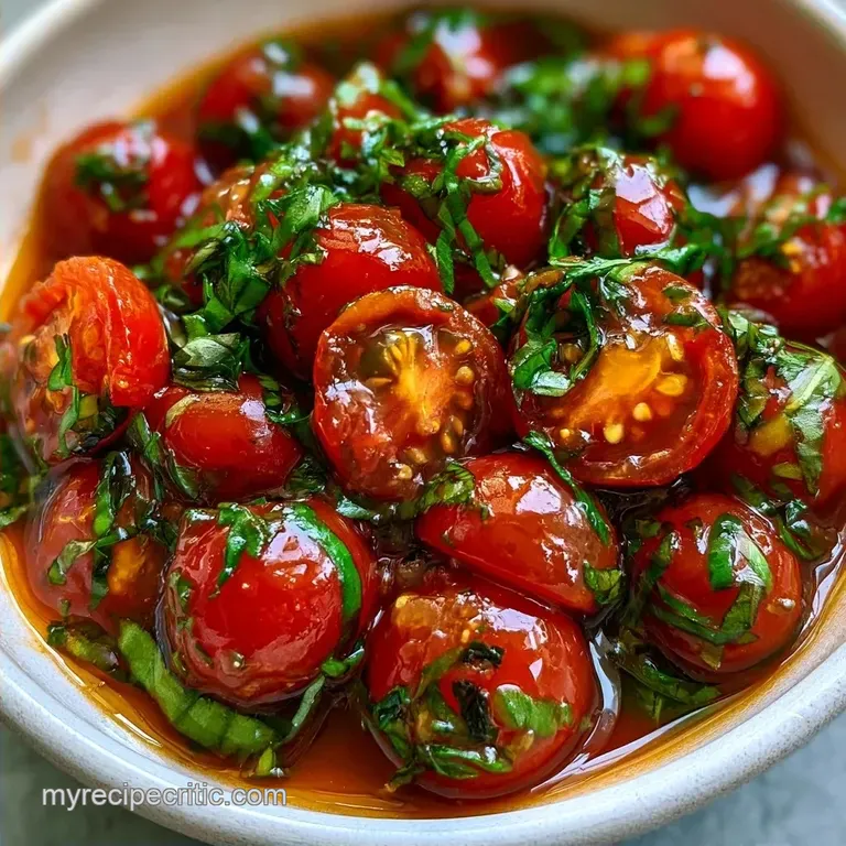Fresh Cherry Tomato Pasta Sauce with Garlic