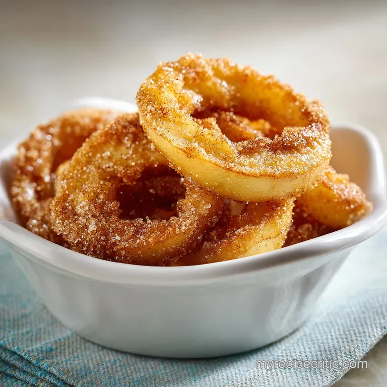 Fried Cinnamon Apple Rings: Crispy and Warm