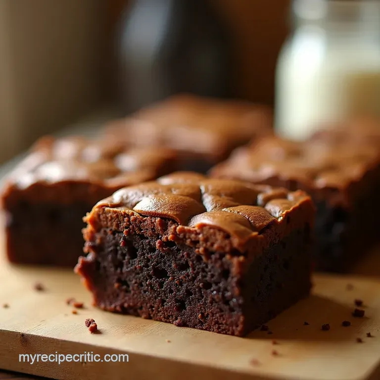 The Secret Weapon Cultured Brown Butter Fudgy Brownies presentation