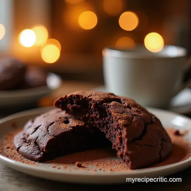 Midnight Cocoa Comfort The Ultimate Fudgy Hot Chocolate Cookies presentation