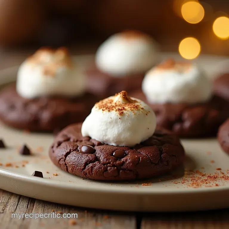 The Ultimate Hot Chocolate Bomb Cookies Rich Fudgy MarshmallowKissed presentation